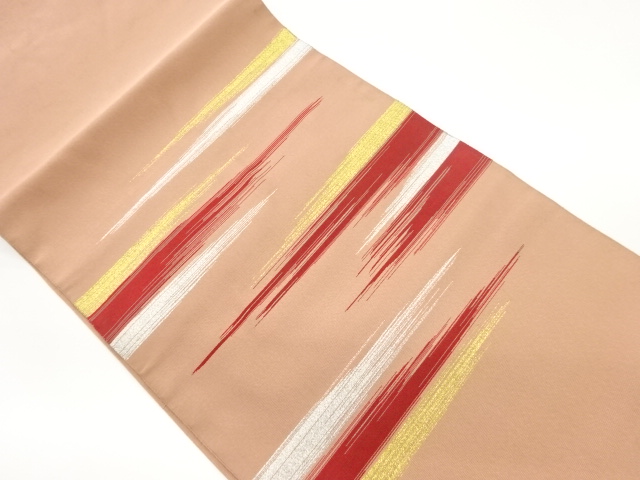 本綴れ変わり横段模様織出し名古屋帯